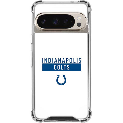 NFL Indianapolis Colts White Performance Series Pixel 9 Pro XL Clear Case